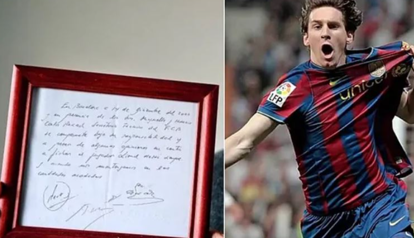  Kontrata e Mesit me Barcelonën ose peceta e famshme, del në ankand