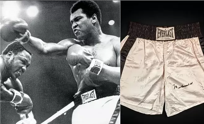 Gjashtë milionë dollarë kushtojnë “pantallonat” e Muhamad Ali në “Thrilla in Manila”