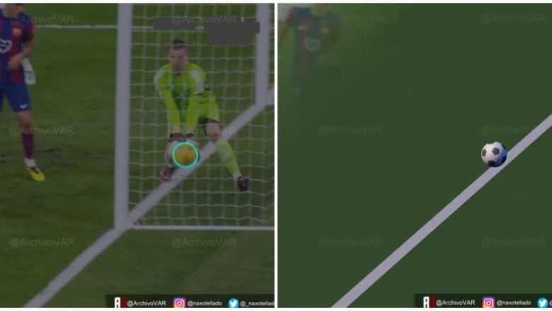  “Archivo VAR” thotë se topi e ka kaluar 100 për qind vijën e portës së Lunin