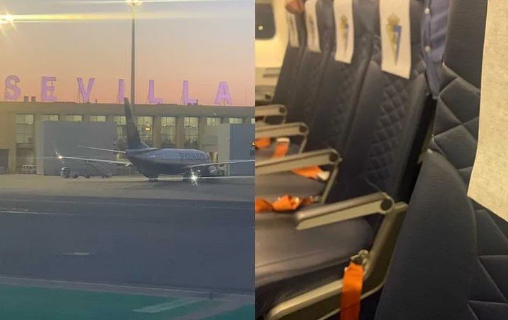  Aeroplani bën ulje emergjente me futbollistët e Kadizit