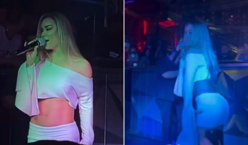  Xhensila pëson incident në koncert, veshja i zbulon më shumë se ç’duhet… (VIDEO)