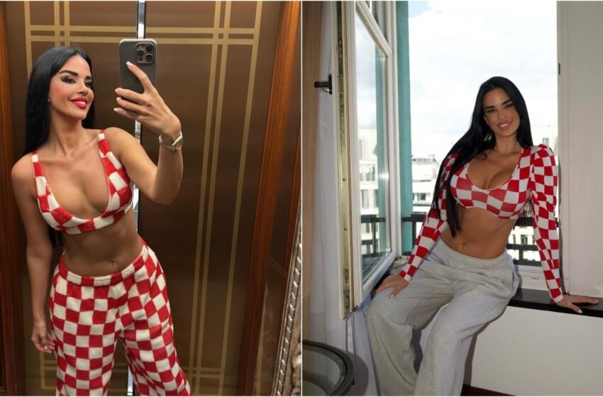 Njihet si tifozja më seksi në botë, Ivana Knoll parashikon ndeshjen Kroaci-Shqipëri