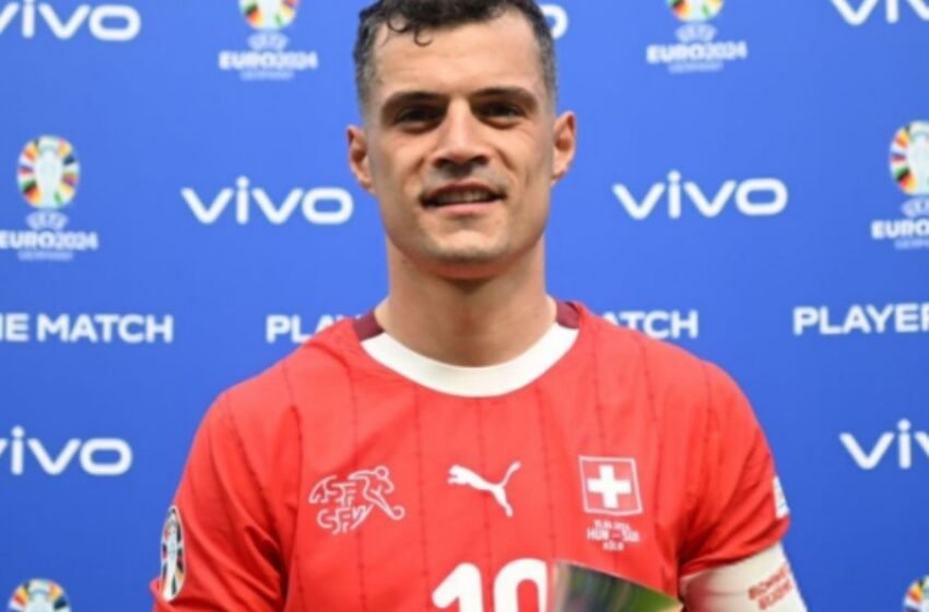  Granit Xhaka shpallet lojtari më i mirë i ndeshjes Hungari-Zvicër