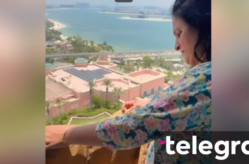  Shfaqet duke tharë rrobat në ballkonin e një hoteli luksoz në Dubai, veprimi i gruas shkakton reagime në rrjete sociale