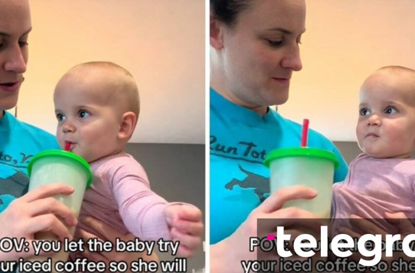  Vogëlushja provoi për herë të parë kafe të ftohtë – reagimi i saj do ju bëjë të qeshni