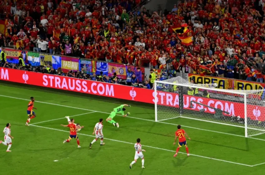  Spanjollët fitojnë me poker ndaj Gjeorgjisë, takohen të premten me Gjermaninë në çerekfinale
