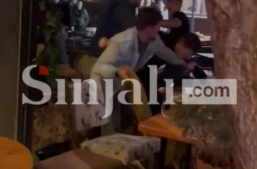  Rrahje masive tek ‘Kafet e Rakisë’, dalin pamjet