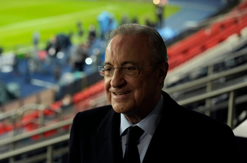  Florentino Perez pas ndeshjes u fut në zhveshtoret e Real Madridit