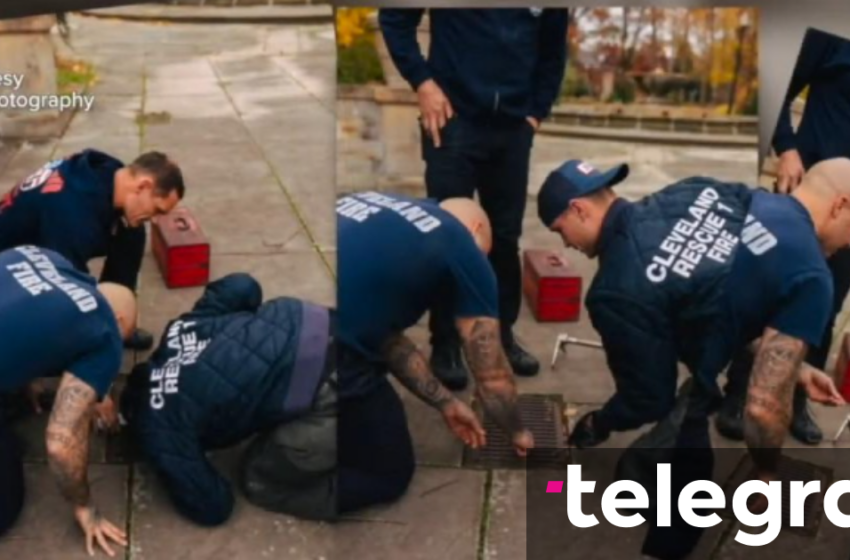 Po bënin fotot e fejesës kur unaza iu ra në kanalizim – zjarrfikësit ndihmojnë çiftin
