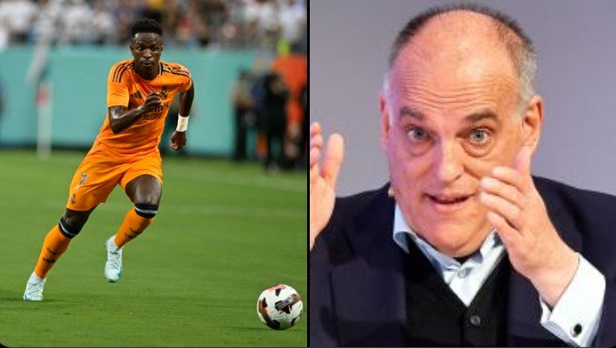  Vinicius Jr kërkon nga Havier Tebas t’i tërheq akuzat për “pirateri”