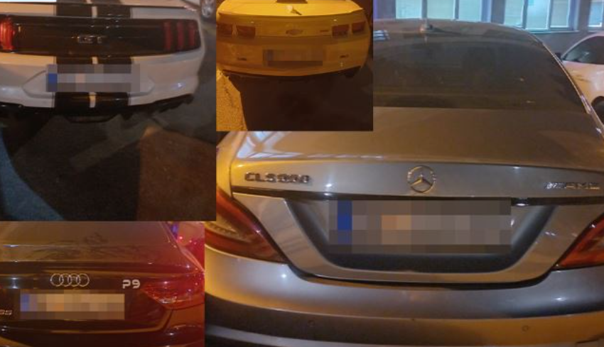 Gara të jashtëligjshme në Shkup, policia sekuestroi katër vetura