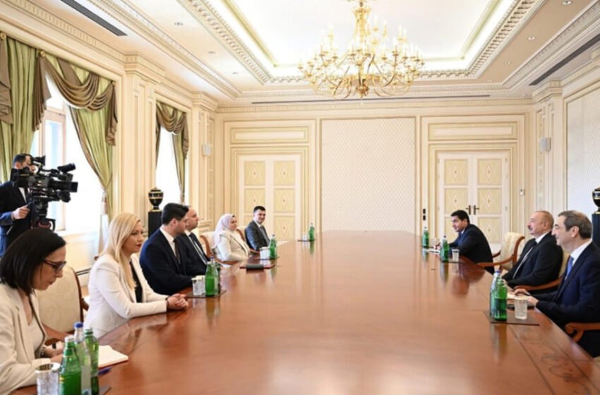 Kryetari i Kuvendit, Afrim Gashi takohet me Presidentin e Azerbajxhanit