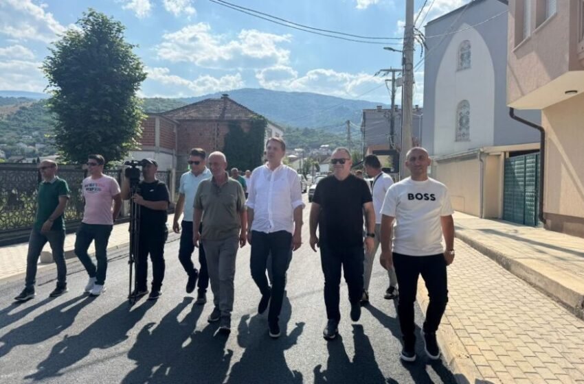 Isen Shabani mban premtimin përfundon asfalltimin e rrugës në Dobridoll