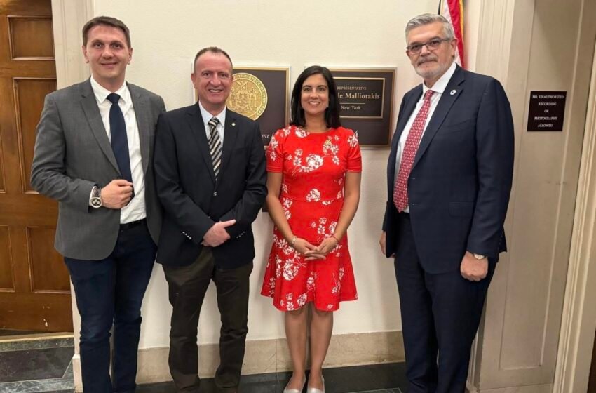 Arben Taravari takim me kongresisten amerikane Nicole Malliotakis