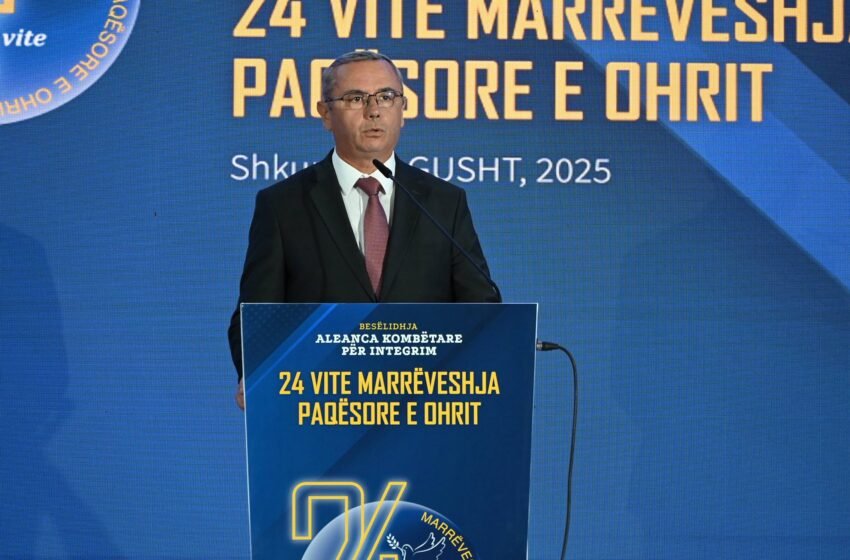 Besëlidhja shënon 24-vjetorin e Marrëveshjes së Ohrit – Zejdi porosi Mickoskit: UÇK ishte formacion i drejtë