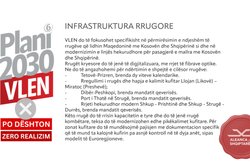  ASH: VLEN dështoi në realizimin e programit – Premtimet për zgjedhjet lokale, mashtrim i radhës