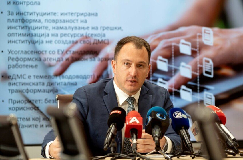  Andonovski: Do të bëhetë ridizajnimi i sistemit (eDMS) – Nga arkivimi në transformimin e plotë dixhital