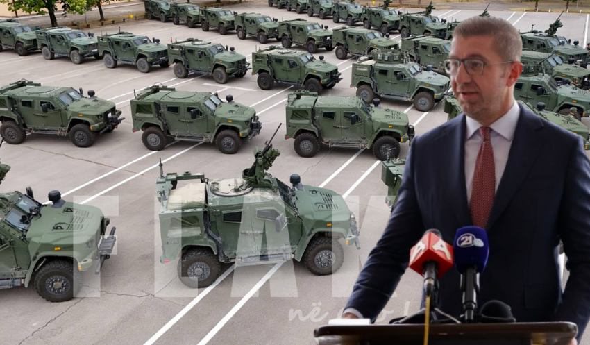  Çallëmdiset Mickoski: 29 automjete të reja të blinduara rrisin kapacitetet e Armatës