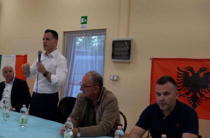  Blerim Sejdiu mes bashkëatdhetarëve në L’Aquila të Italisë