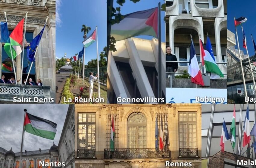  Rreth 20 komuna në Francë e ngrenë flamurin palestinez para njohjes së Palestinës