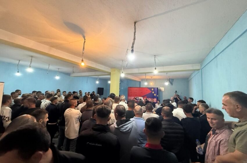  AKI hapi shtabin zgjedhor në Çegran, banorët shprehin përkrahje të fuqishme