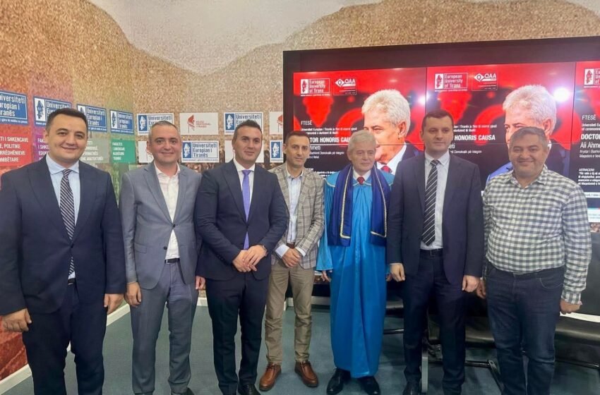  Ali Ahmeti nderohet sërish në Tiranë me një çmim prestigjioz