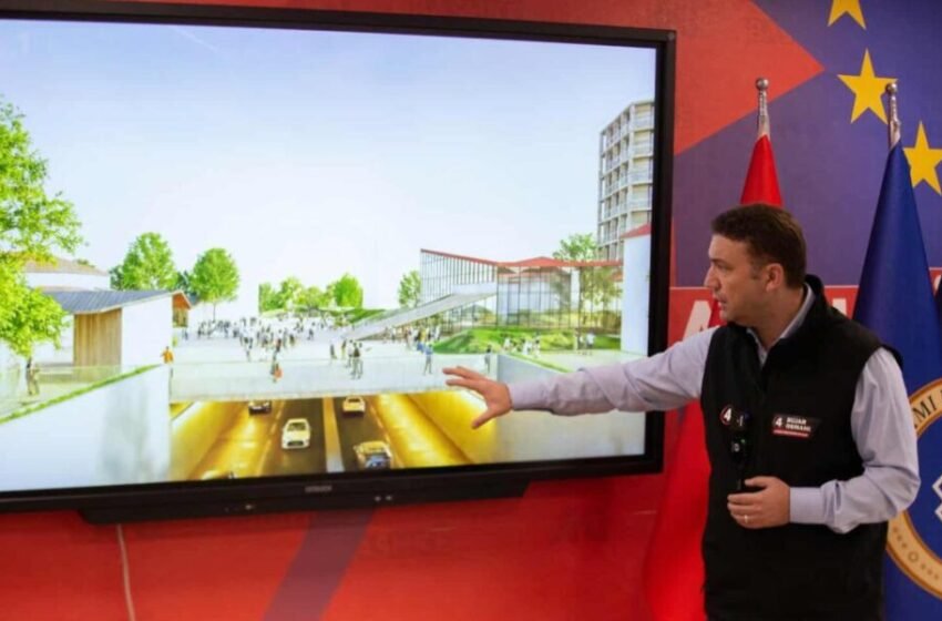  Osmani prezanton projektin kyç “Sheshi Liria”, rrugën nëntokësore për zgjidhjen e kaosit