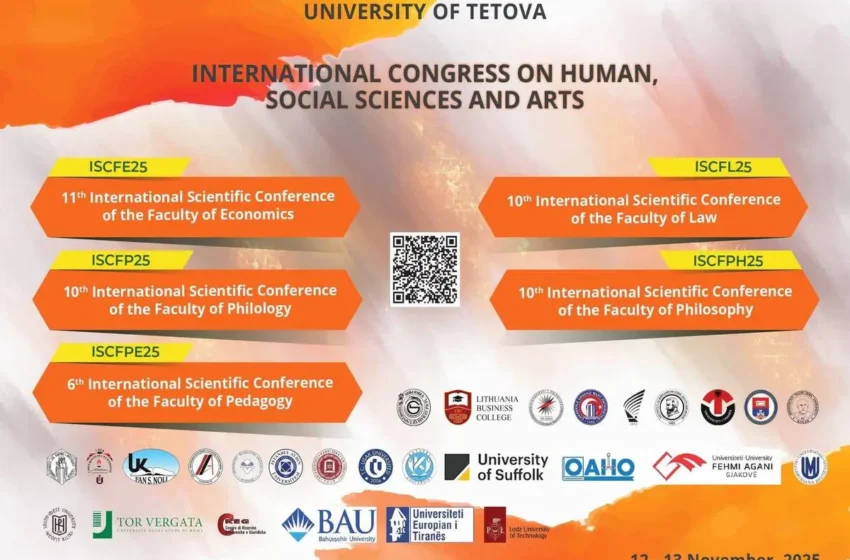  Majlinda Bregu folëse kryesore: Mbi 400 studiues do të mblidhen në Tetovë në Kongresin e Shkencave Humane, Sociale dhe Arteve