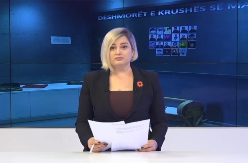  Prezantuesja e RTK-së shpërthen në lot teksa jepte lajmin për përkujtimin e masakrës ku ia vranë babain