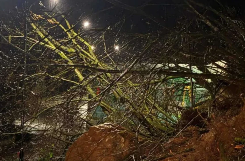  Rrëshqitje e dheut në rrugën drejt Banjës, Komuna e Tetovës apelon për kujdes