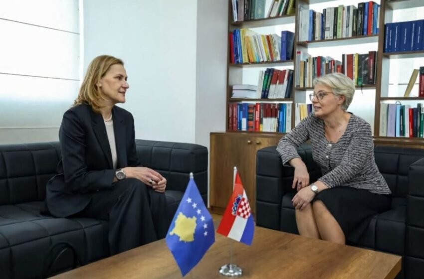  Gërvalla pret në takim ambasadoren e Kroacisë, flasin për forcimin e bashkëpunimit në drejtësi dhe ekstradim