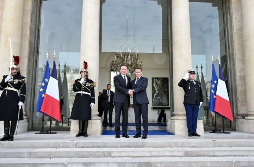  Kurti pritet nga Macron në Pallatin Elize, konfirmohet partneriteti Kosovë–Francë