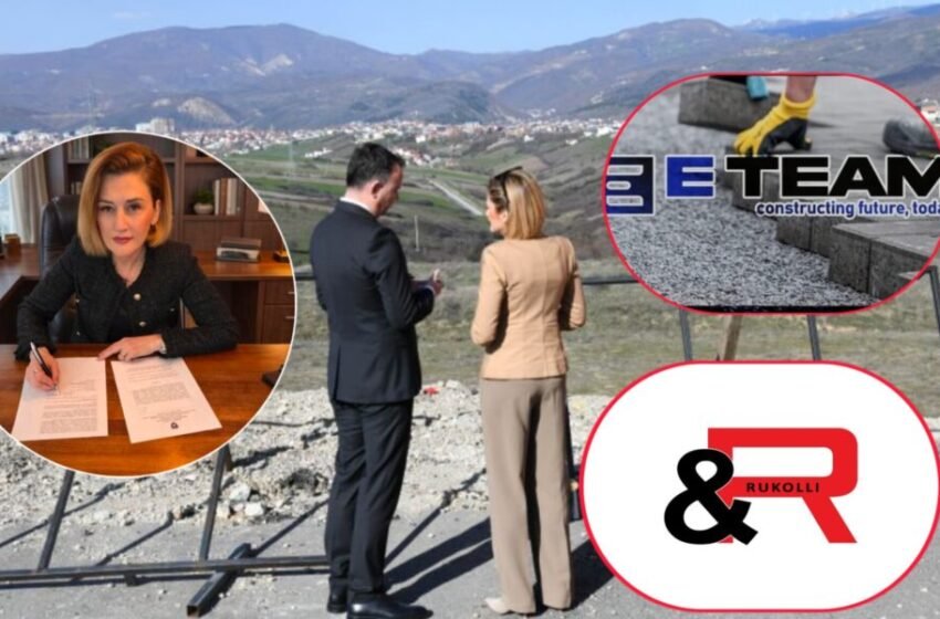 Ministria e Kusari Lila nënshkruan kontratë rreth 1 milion euro për parkun industrial në Mitrovicë me kompanitë R & Rukolli, Eteam dhe Begisholli