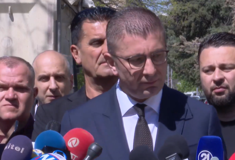  Mickoski: Funksionarë të lartë opozitarë politizuan protestën e studentëve, informuam NATO-n dhe BE-në për tentim destabilizimi