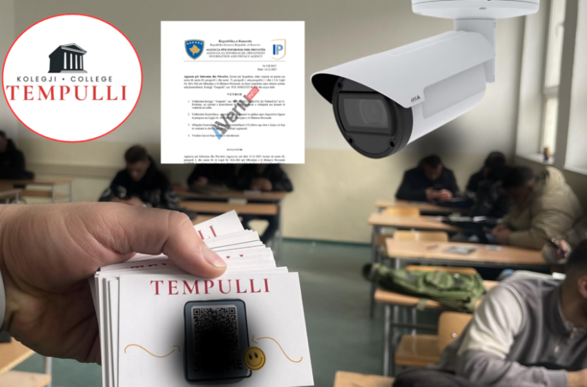  AIP kap Kolegjin “Tempulli” duke vëzhguar me kamerë kundërligjshëm sallën e testeve (Dokument)