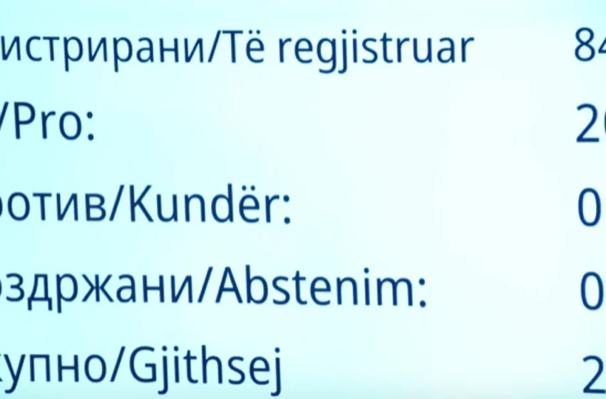  Në Kuvend nuk kalon propozimi i LSDM-së që ministrat të kenë vetëm shtetësi të RMV-së