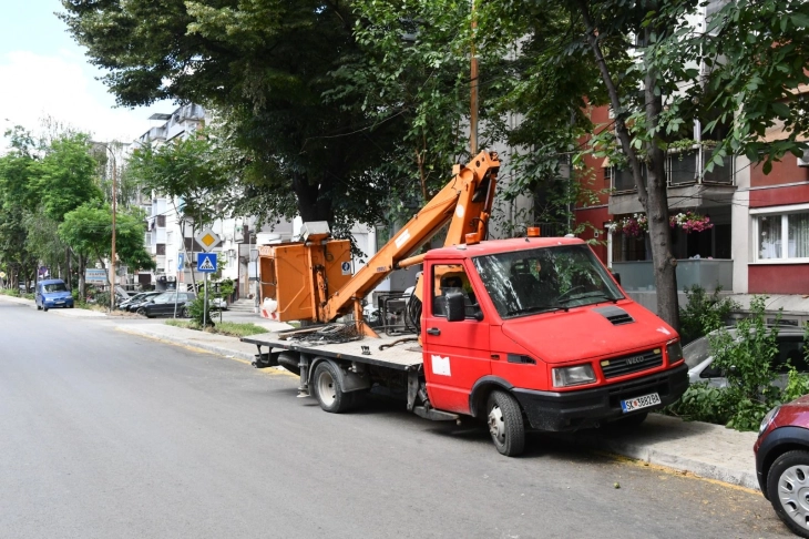 Filluan punimet për vendosjen e ndriçimit publik në rrugën  Metodija Mitevski 