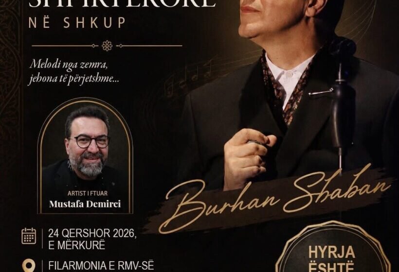  Koncert i Muzikës Shpirtërore në Shkup nga artisti i njohur, Burhan Şaban