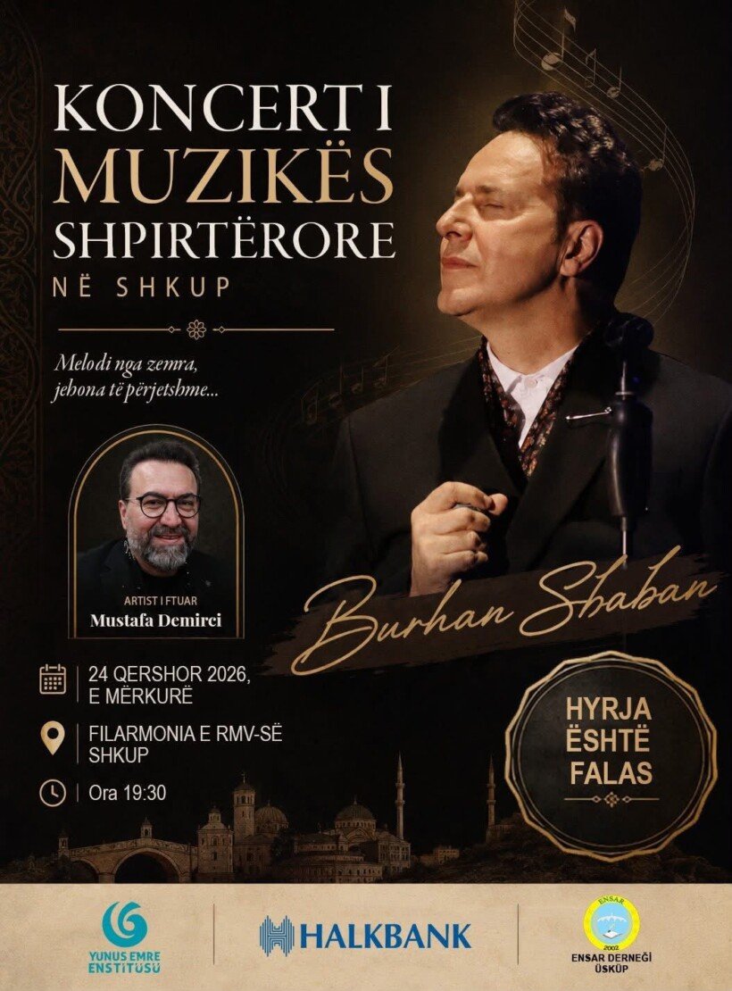 Koncert i Muzikës Shpirtërore në Shkup nga artisti i njohur  Burhan Şaban
