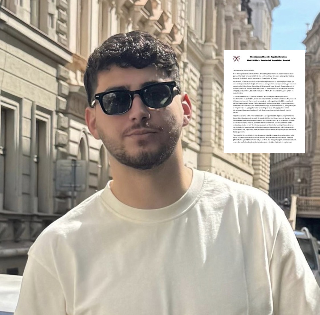 Studentët Zijahudin Elezi dhe Rinor Bugujevci e çojnë çështjen e provimit të jurisprudencës në gjuhën shqipe në Parlamentin Europian