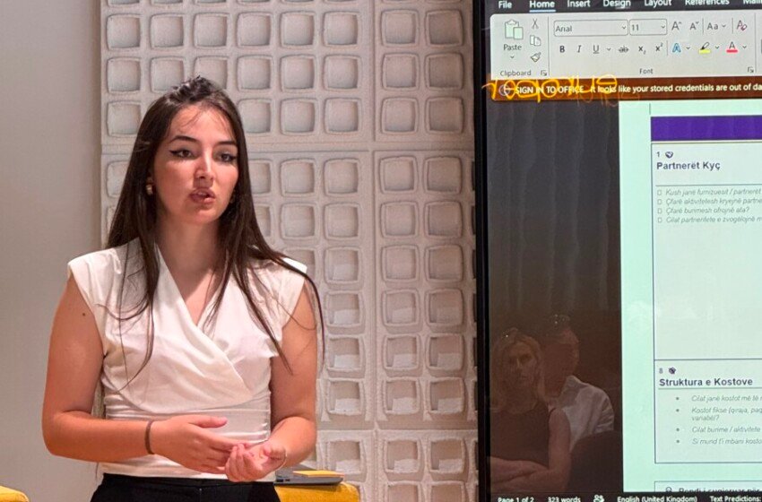 Luisa Residi hap pikën mbështetëse për gratë e reja sipërmarrëse në STEP+