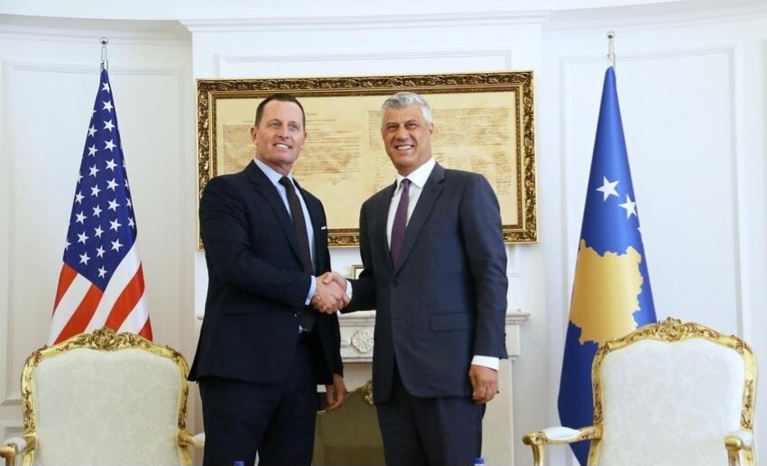  Reagon Grenell: Thaçi është i pafajshëm, çfarë po i pengon gjyqtarët të marrin vendim