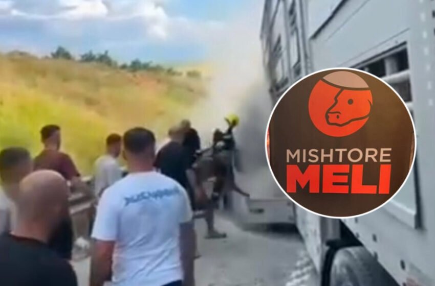  Kamioni i djegur që bllokoj autostradën i përkiste kompanisë “Meli”, ishte i dedikuar për transport të kafshëve (Video)