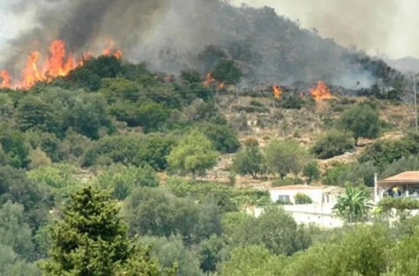  Zjarr në terren të paarritshëm në Vallandovë, autoritetet dyshojnë për dorë njeriu