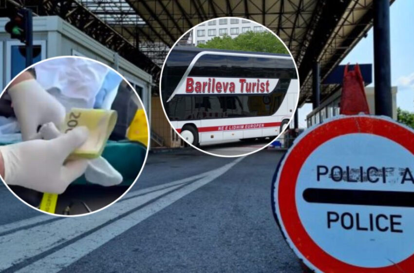  Raportohet se 63 mijë eurot e padeklaruara në Doganë po i transportonte Barileva Turist, u gjetën në bagazhin personal të shoferit