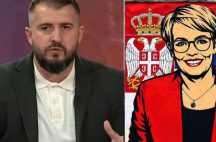  “Tradhtare e kombit”, Lushtaku publikon foton e Gërvallës me flamurin e Serbisë
