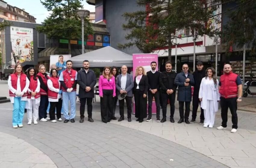  QKMF e Mitrovicës dhe Kosovamed Healthcare organizojnë aktivitet për muajin Tetori Rozë – muajin e ndërgjegjësimit kundër kancerit