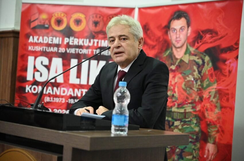  Ali Ahmeti kujton Komandant Ilirin në 20-vjetorin e ndarjes nga jeta: Ishte unifikues dhe njeri i fjalës