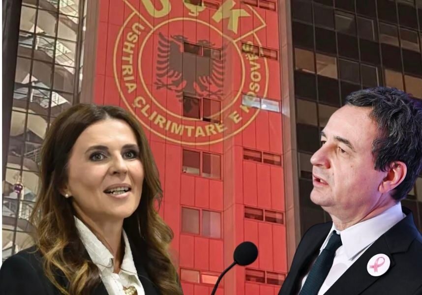 Logo e UÇK së në ndërtesën e Qeverisë  Çitaku  UÇK ja ka nevojë për mbrojtje shtetërore  jo për instalacione e fjalë boshe