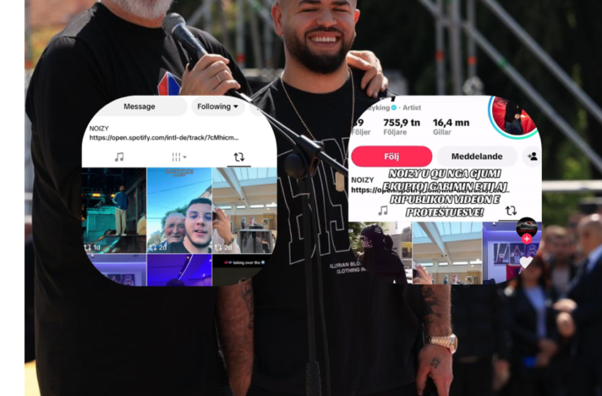  Noizy fshin repostin për protestën e studentëve kundër Ramës, çfarë ndodhi pas bujës në TikTok?